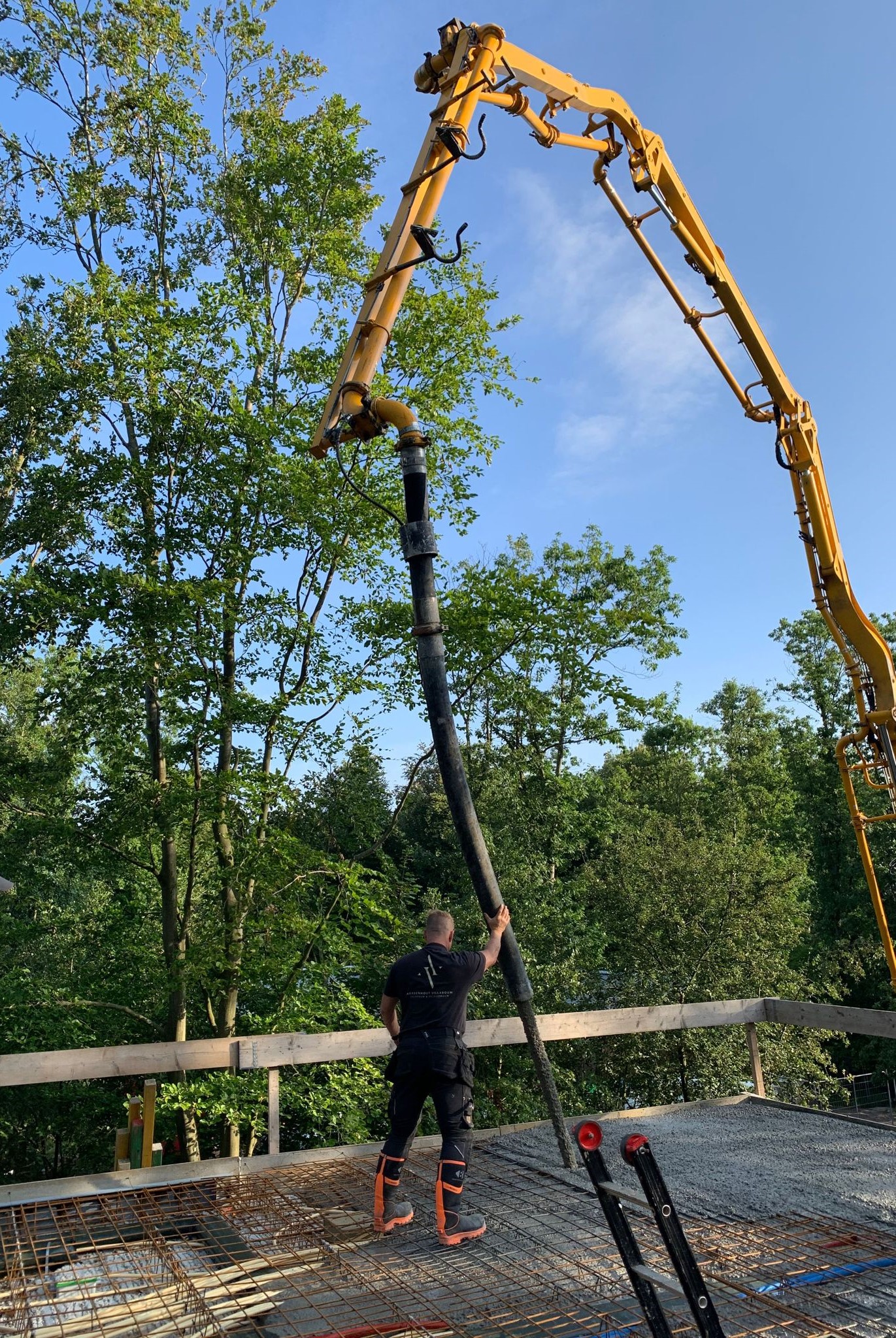 voorbeeld hoeveelheid beton berekenen