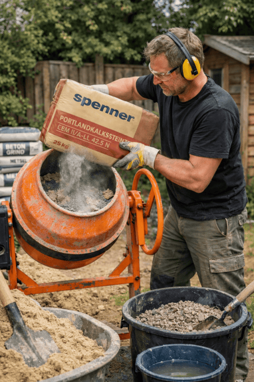 hoe werkt zelf beton maken
